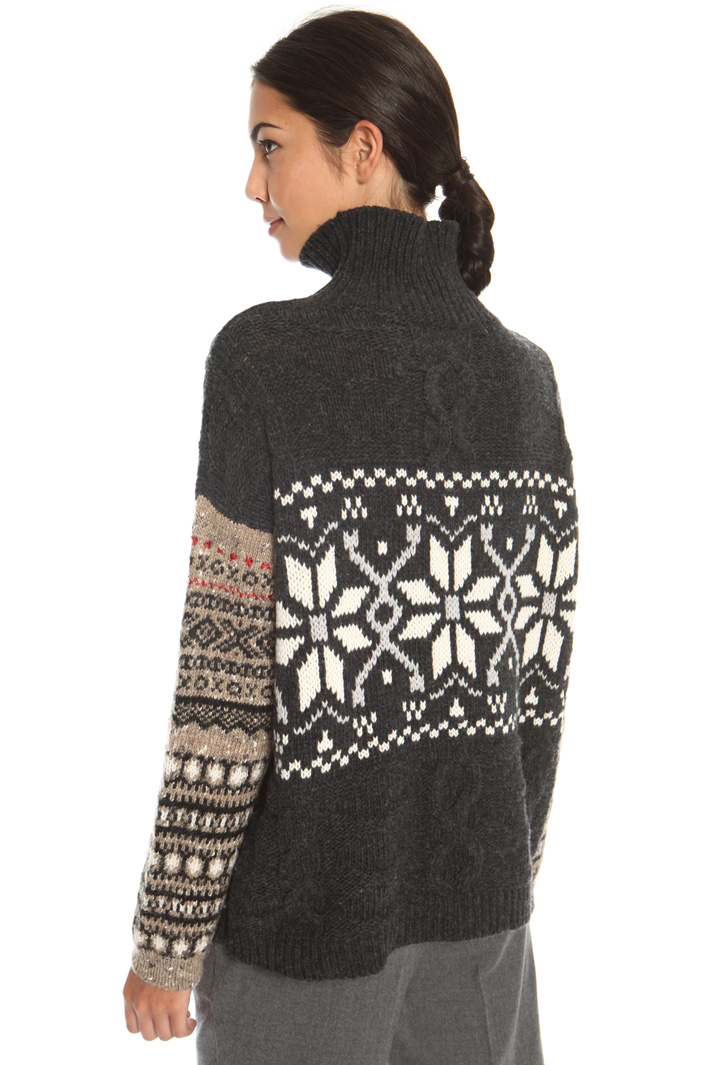 Wool jacquard pullover Intrend Wool jacquard pullover Intrend