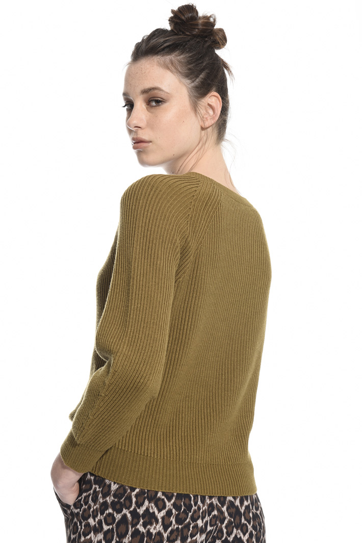 Wool and cotton blend sweater Intrend Wool and cotton blend sweater Intrend