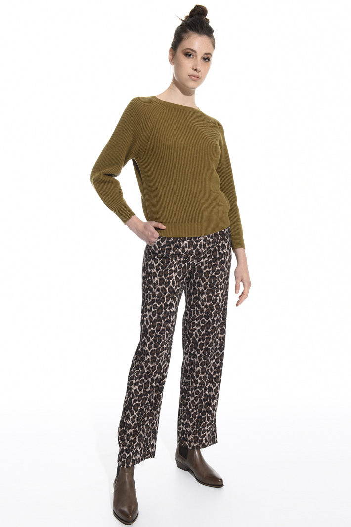 Wool and cotton blend sweater Intrend Wool and cotton blend sweater Intrend
