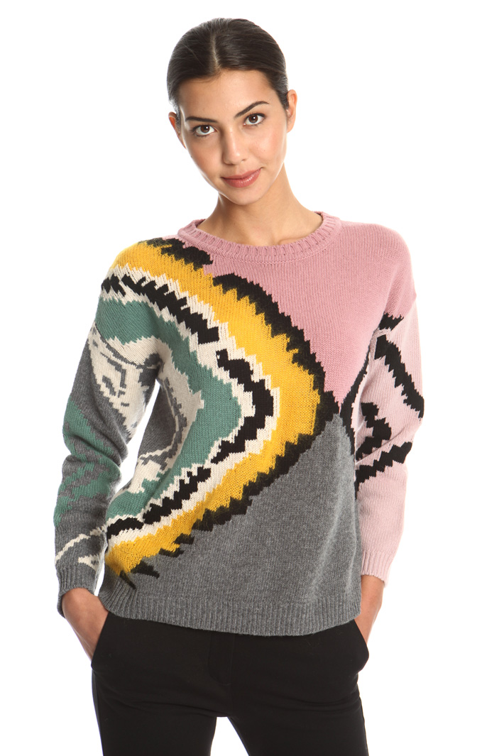 Jacquard wool sweater Intrend Jacquard wool sweater Intrend
