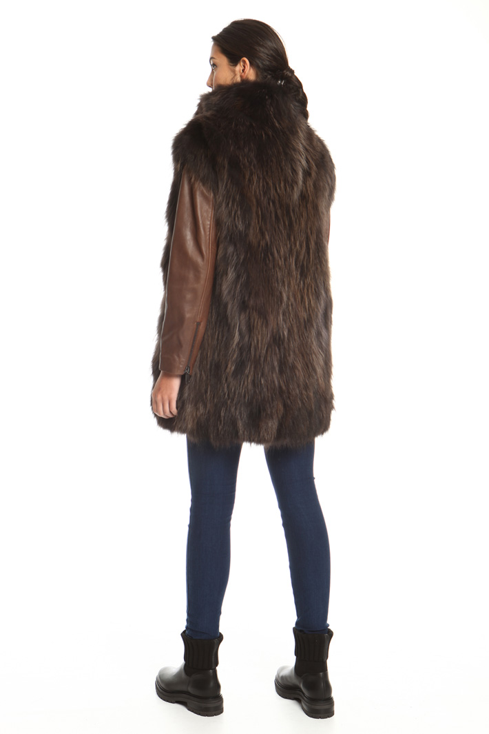 High neck fur vest Intrend High neck fur vest Intrend