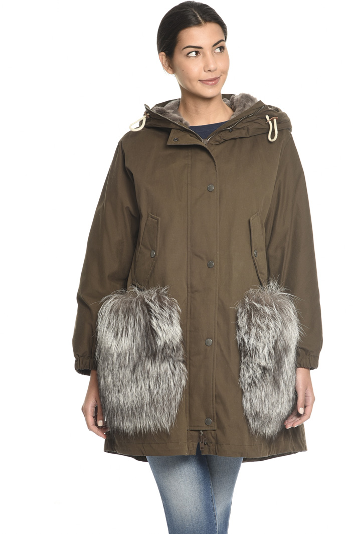 Parka with fur pockets Intrend Parka with fur pockets Intrend