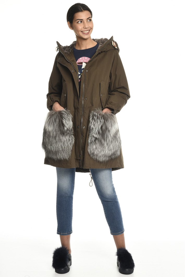 Parka with fur pockets Intrend Parka with fur pockets Intrend