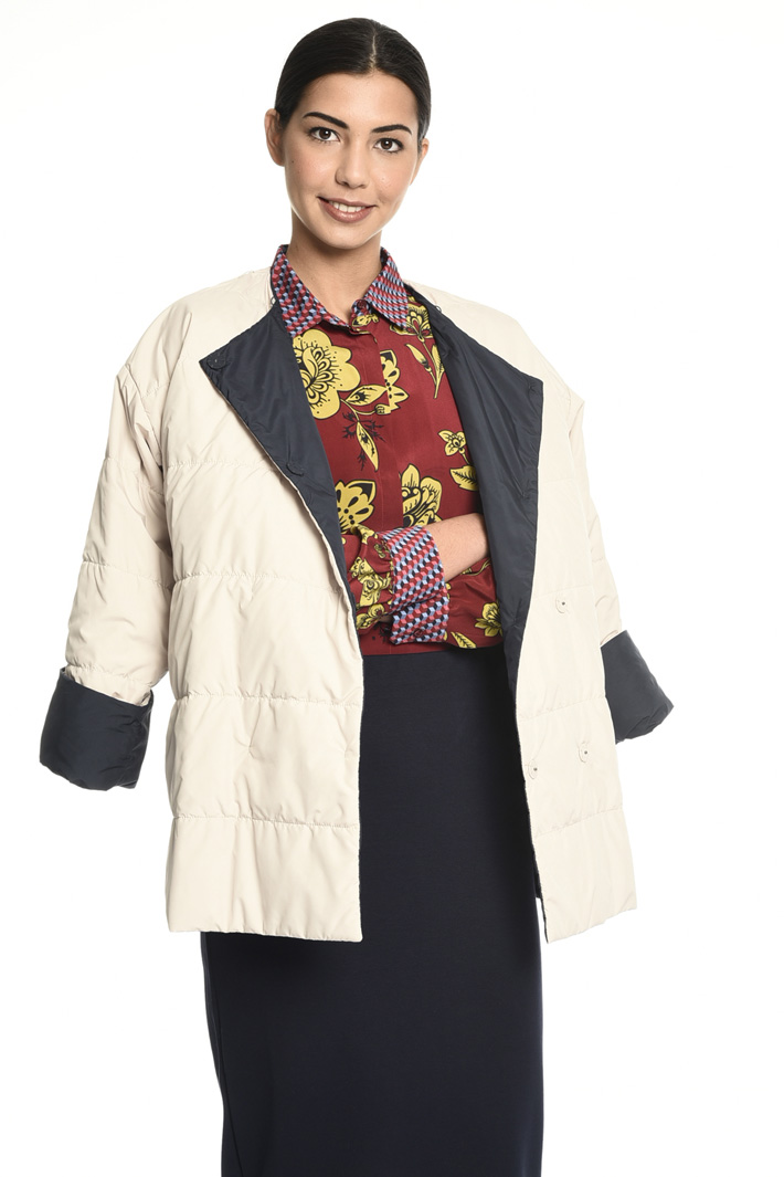 Puffer jacket with stole Intrend Puffer jacket with stole Intrend