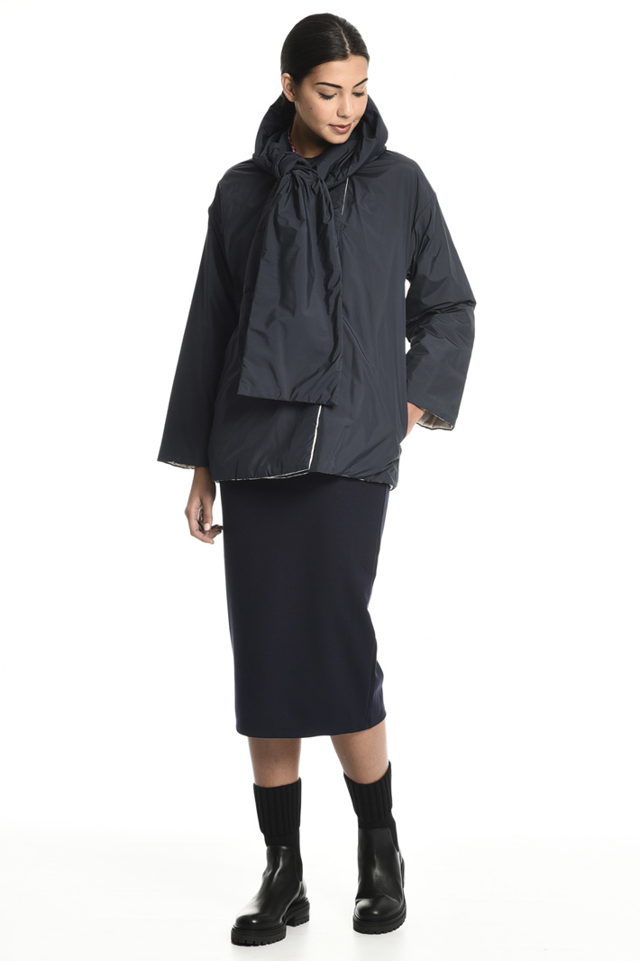 Puffer jacket with stole Intrend Puffer jacket with stole Intrend