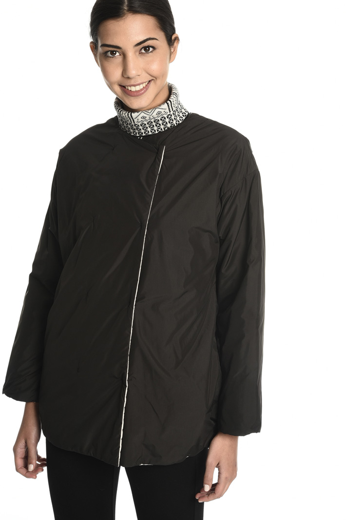 Puffer jacket with stole Intrend Puffer jacket with stole Intrend