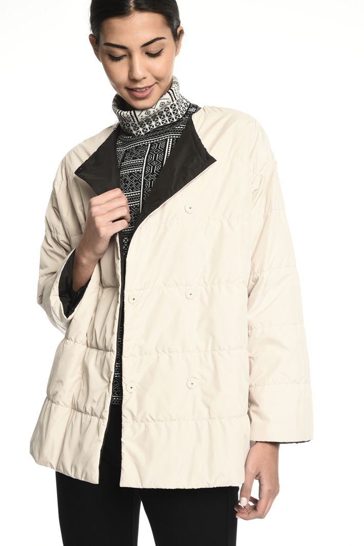 Puffer jacket with stole Intrend Puffer jacket with stole Intrend
