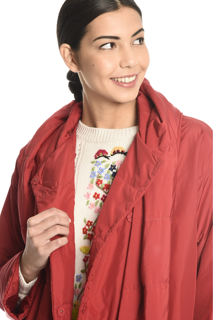 Puffer jacket with stole Intrend Puffer jacket with stole Intrend