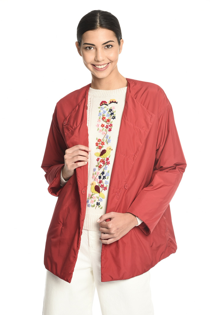 Puffer jacket with stole Intrend Puffer jacket with stole Intrend
