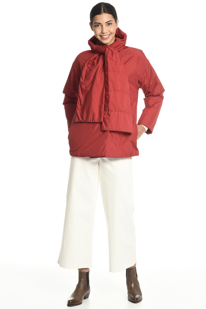 Puffer jacket with stole Intrend Puffer jacket with stole Intrend