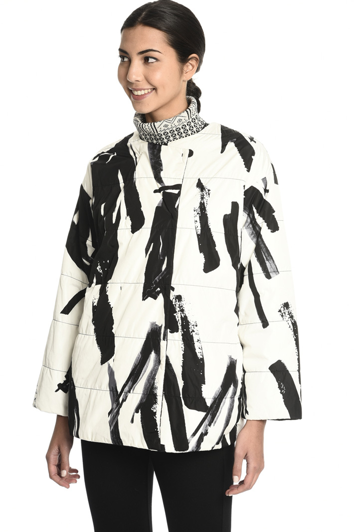 Puffer jacket with stole Intrend Puffer jacket with stole Intrend