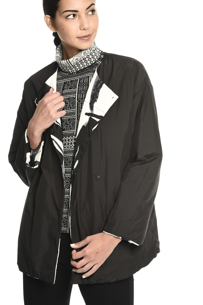 Puffer jacket with stole Intrend Puffer jacket with stole Intrend