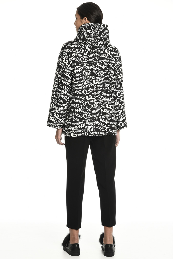 Puffer jacket with stole Intrend Puffer jacket with stole Intrend
