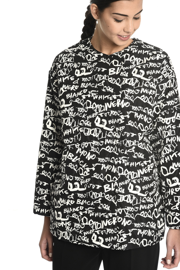 Puffer jacket with stole Intrend Puffer jacket with stole Intrend