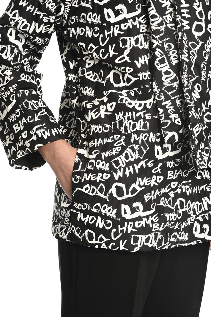 Puffer jacket with stole Intrend Puffer jacket with stole Intrend