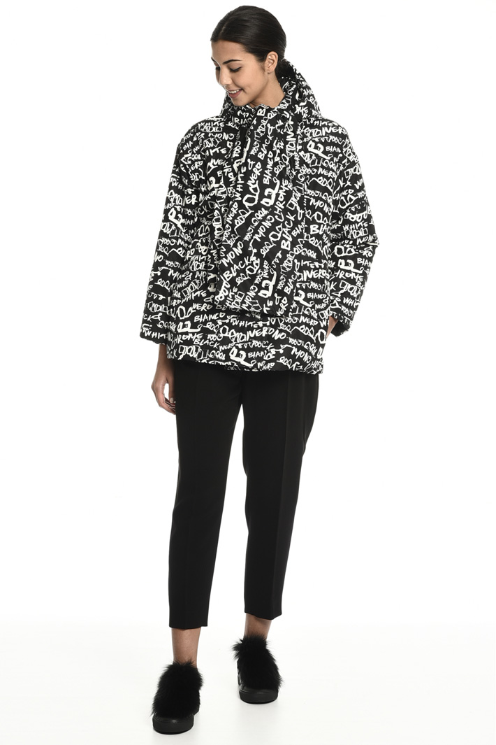 Puffer jacket with stole Intrend Puffer jacket with stole Intrend