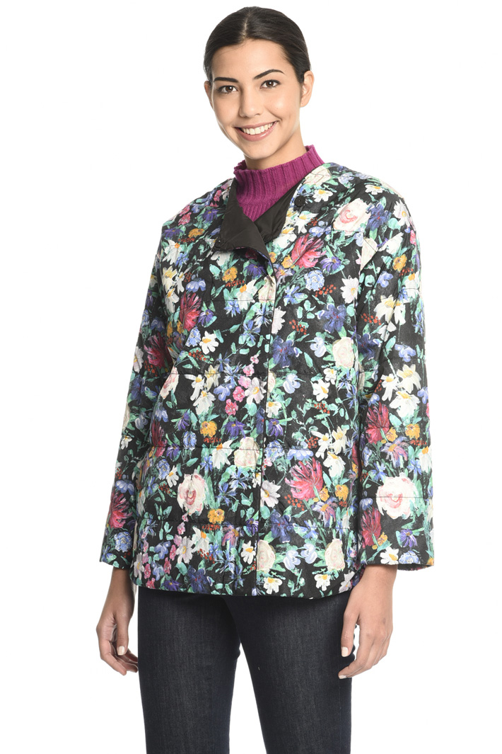 Puffer jacket with stole Intrend Puffer jacket with stole Intrend