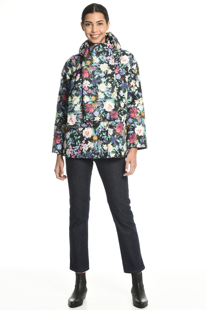 Puffer jacket with stole Intrend Puffer jacket with stole Intrend