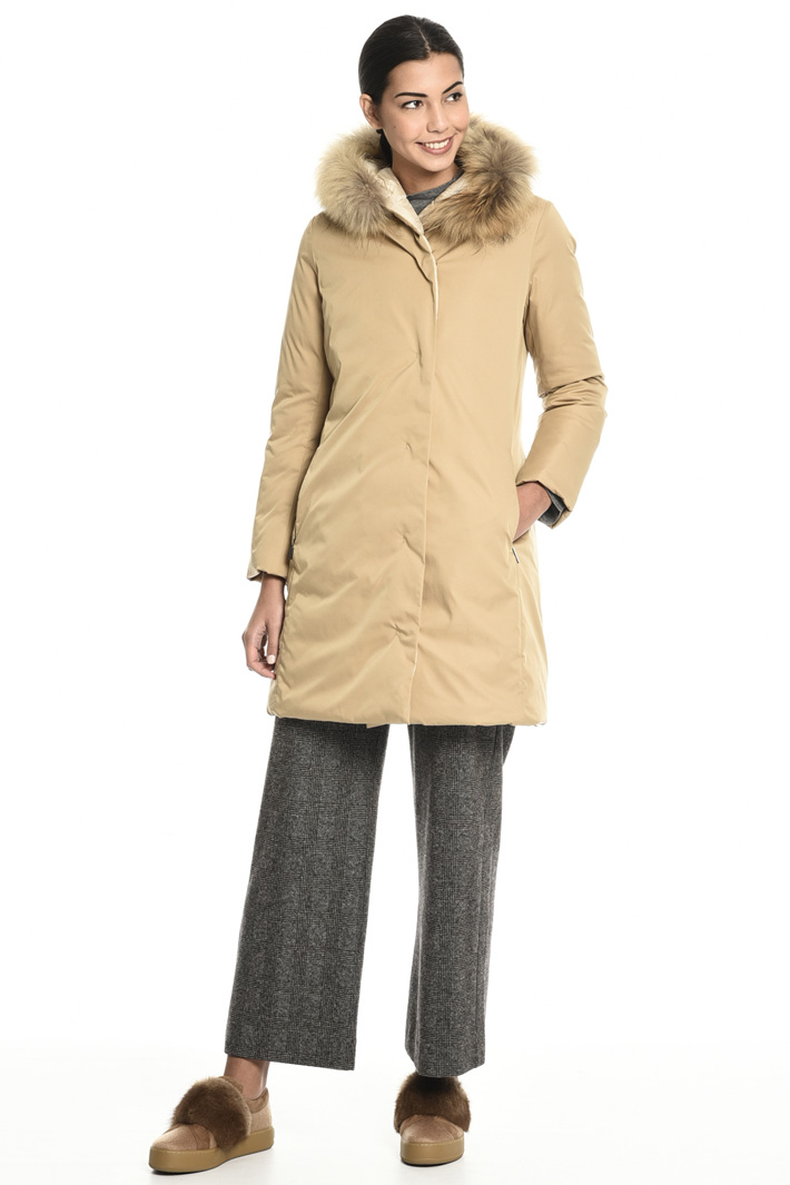 Fur trim puffer coat Intrend Fur trim puffer coat Intrend