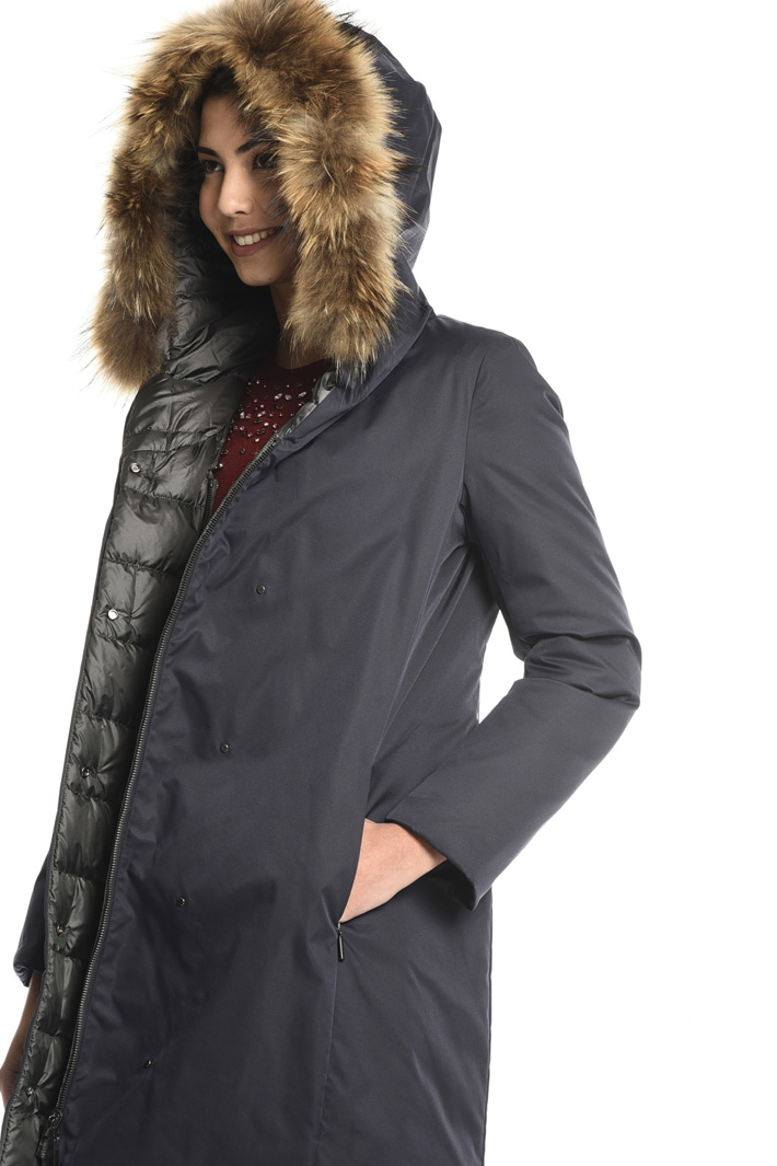 Fur trim puffer coat Intrend Fur trim puffer coat Intrend