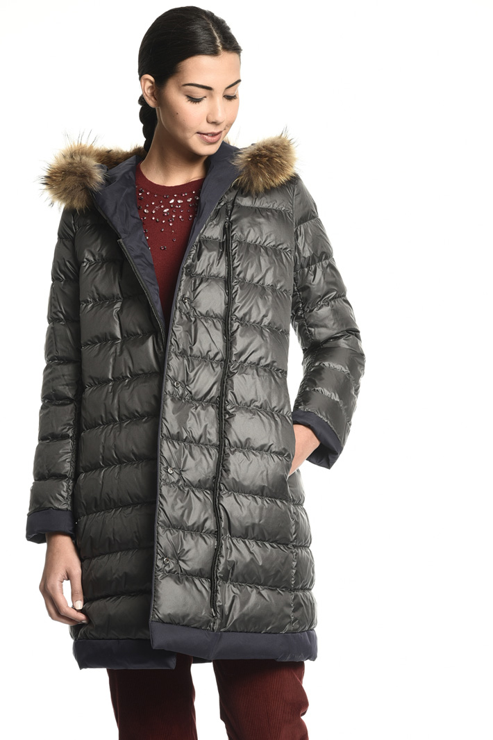 Fur trim puffer coat Intrend Fur trim puffer coat Intrend