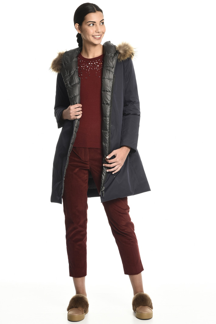 Fur trim puffer coat Intrend Fur trim puffer coat Intrend