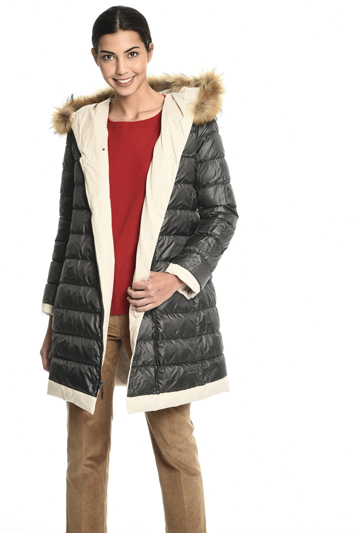 Fur trim puffer coat Intrend Fur trim puffer coat Intrend