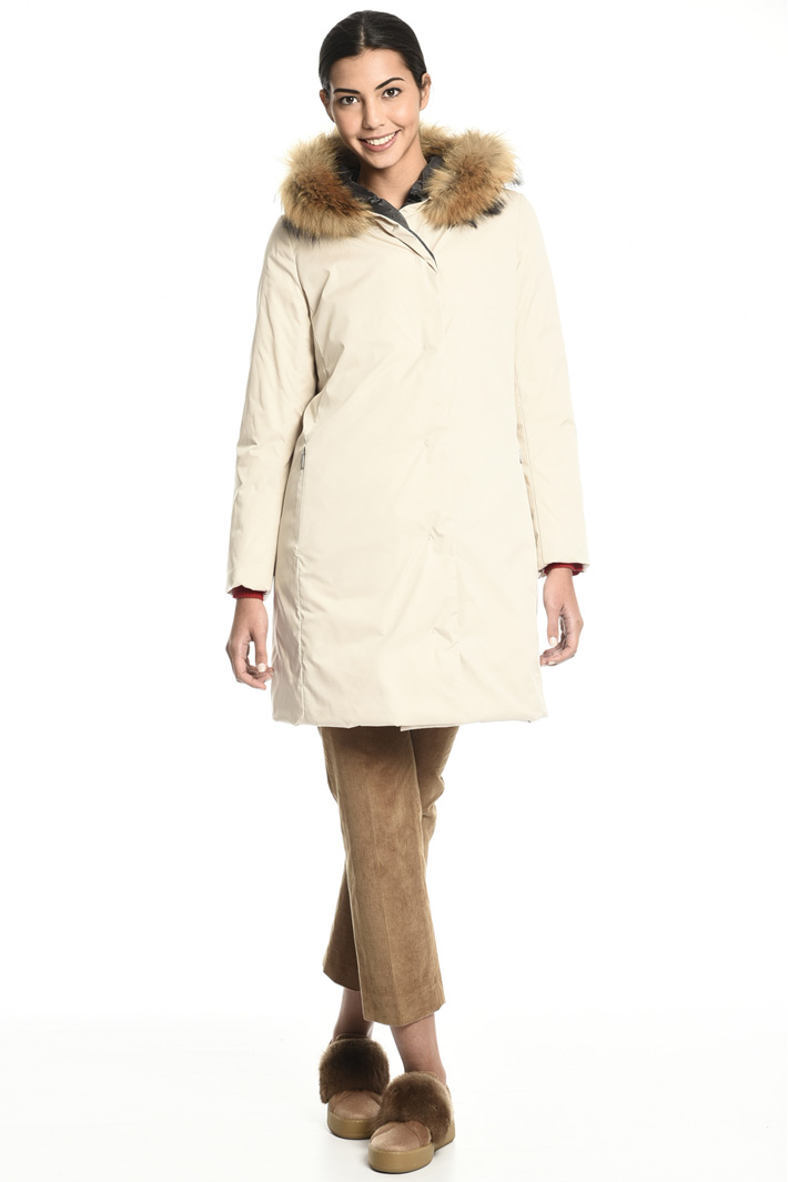 Fur trim puffer coat Intrend Fur trim puffer coat Intrend