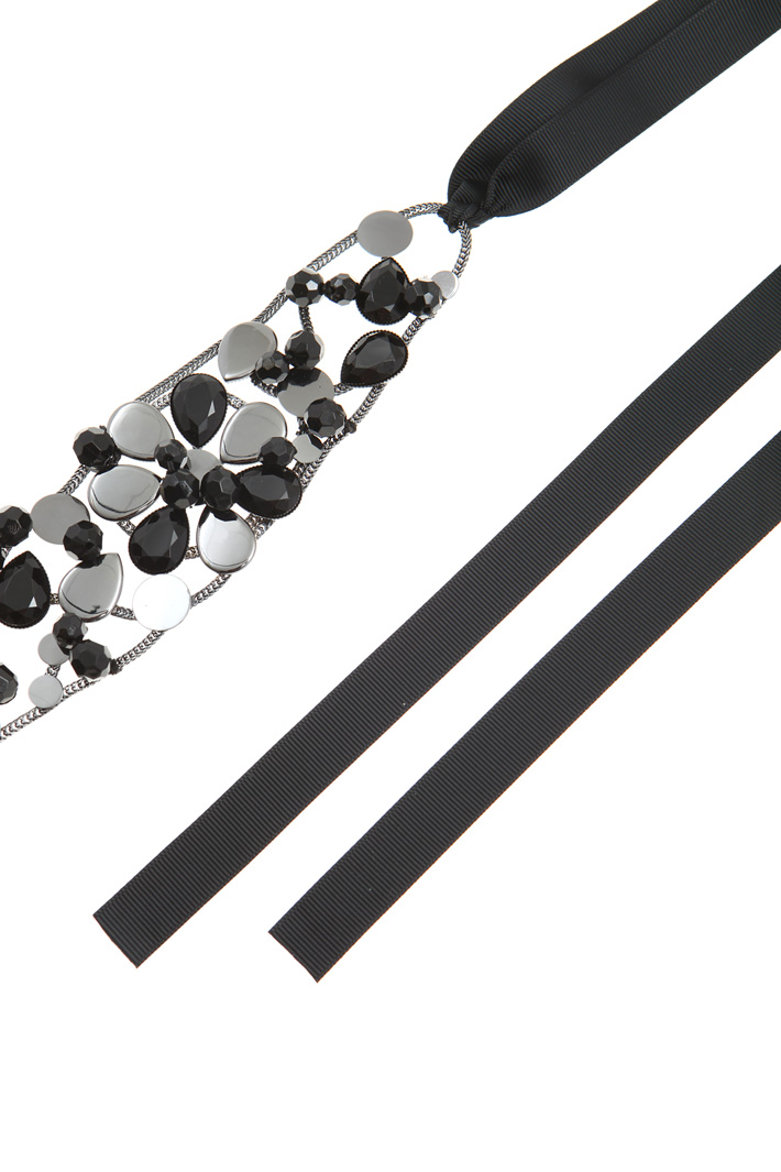 Grosgrain belt with jewel Intrend Grosgrain belt with jewel Intrend