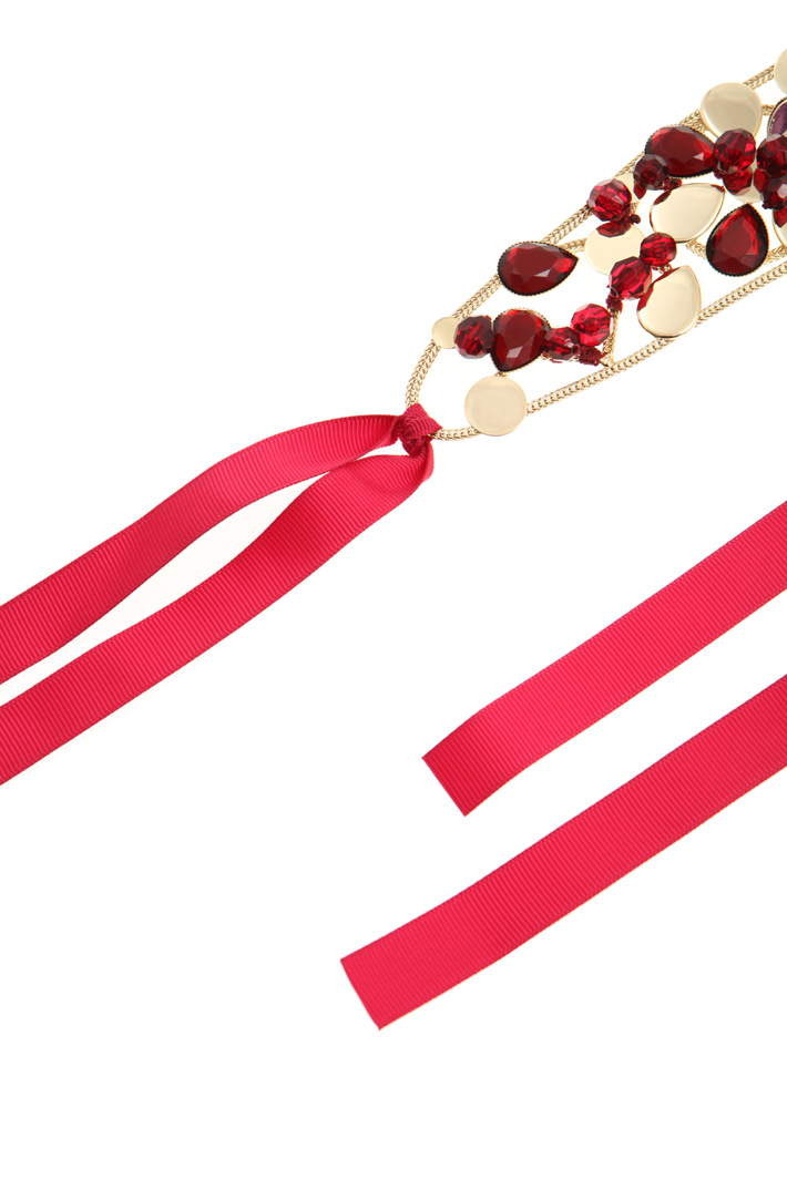 Grosgrain belt with jewel Intrend Grosgrain belt with jewel Intrend
