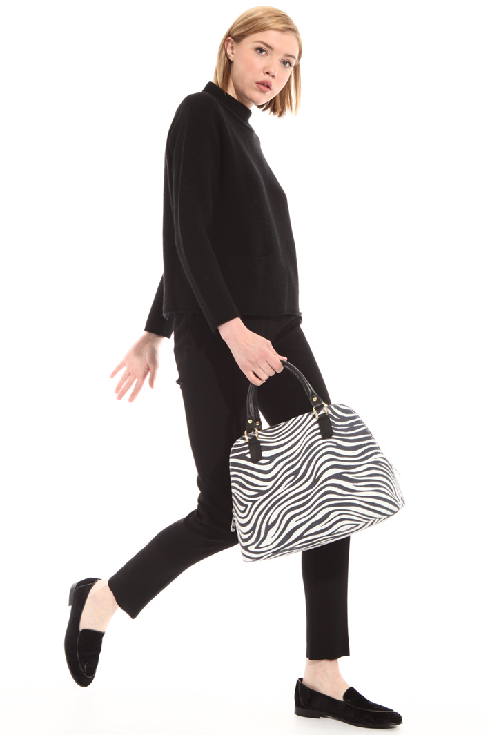 Printed leather bag Intrend Printed leather bag Intrend