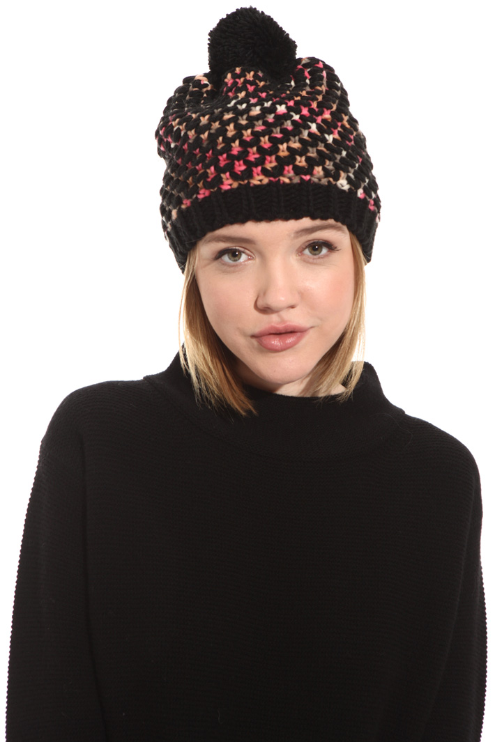 Multicoloured beanie hat Intrend Multicoloured beanie hat Intrend