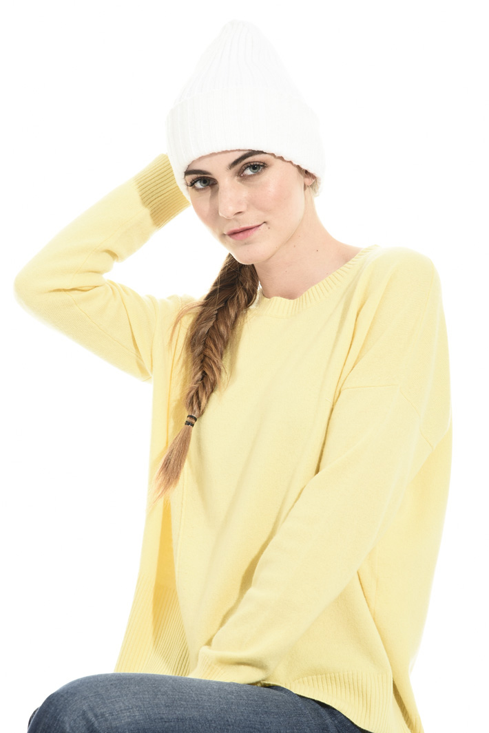 Ribbed wool hat Intrend Ribbed wool hat Intrend
