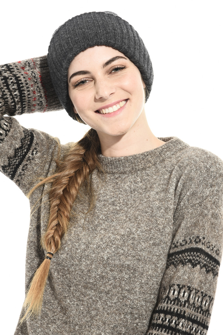 Ribbed wool hat Intrend Ribbed wool hat Intrend