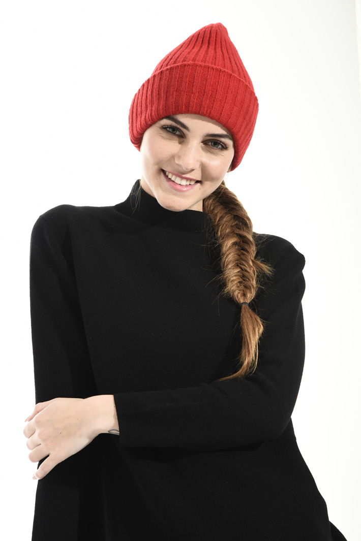 Ribbed wool hat Intrend Ribbed wool hat Intrend