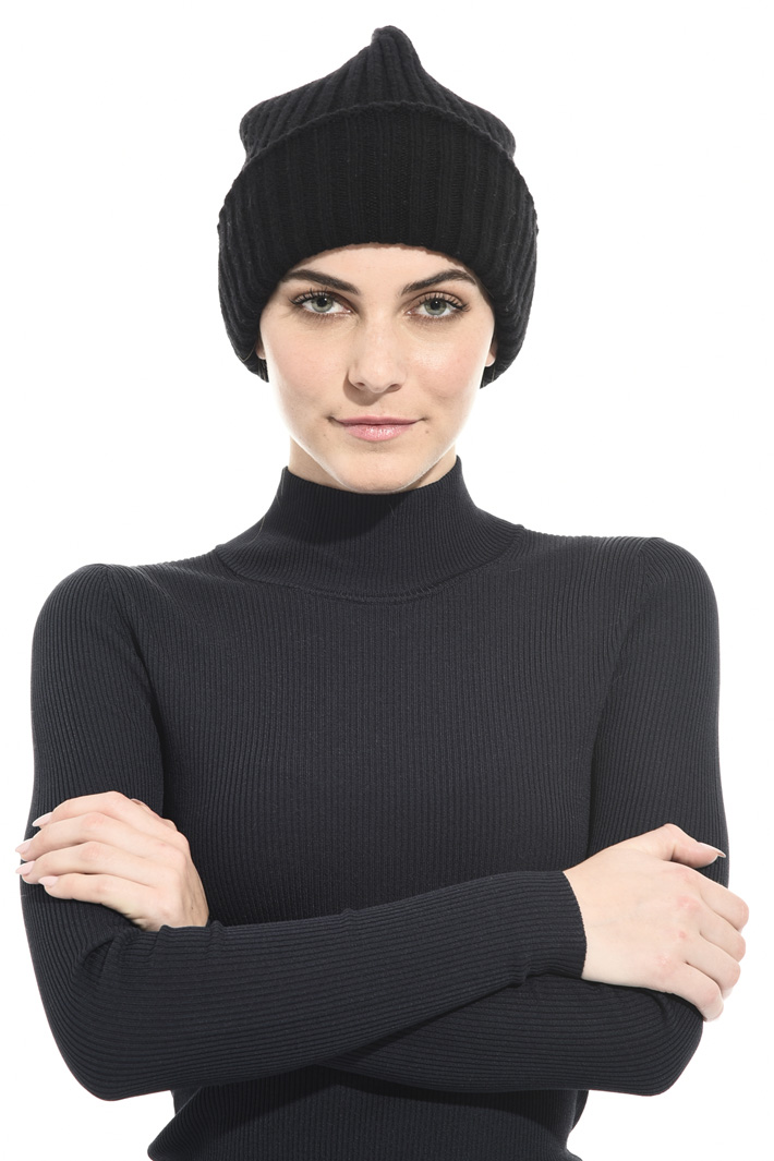 Ribbed wool hat Intrend Ribbed wool hat Intrend