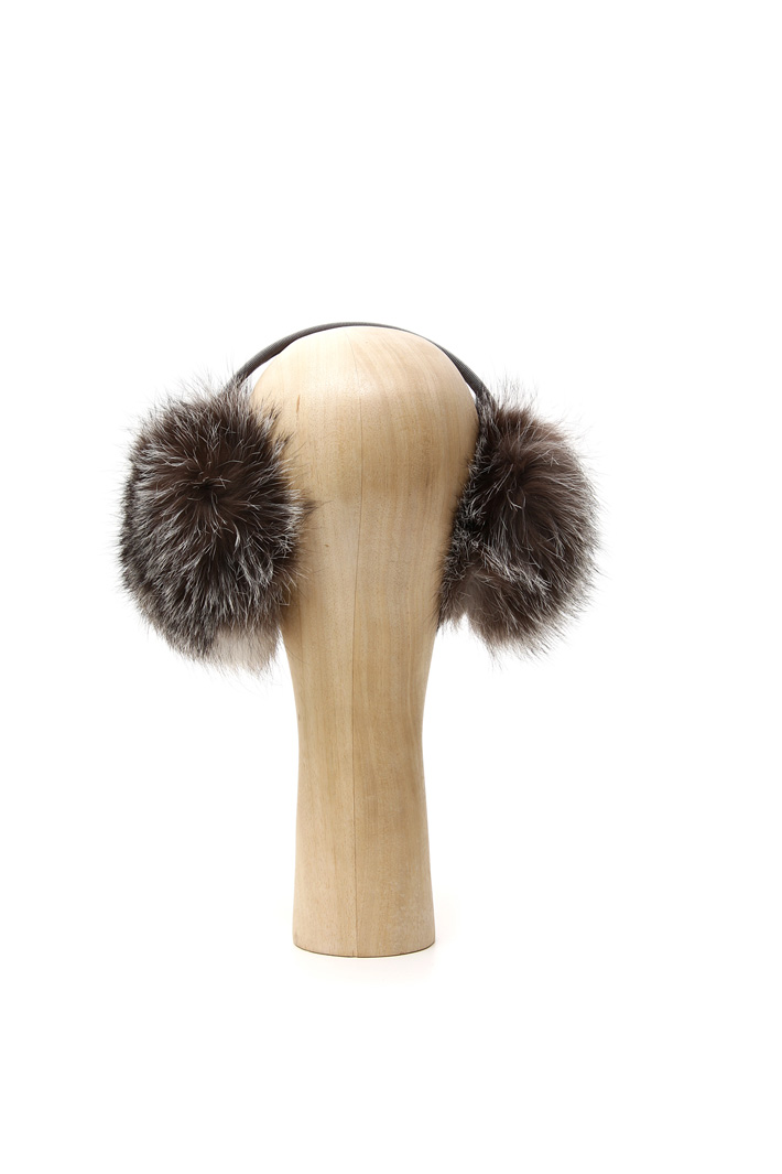 Fox fur ear muffs Intrend Fox fur ear muffs Intrend