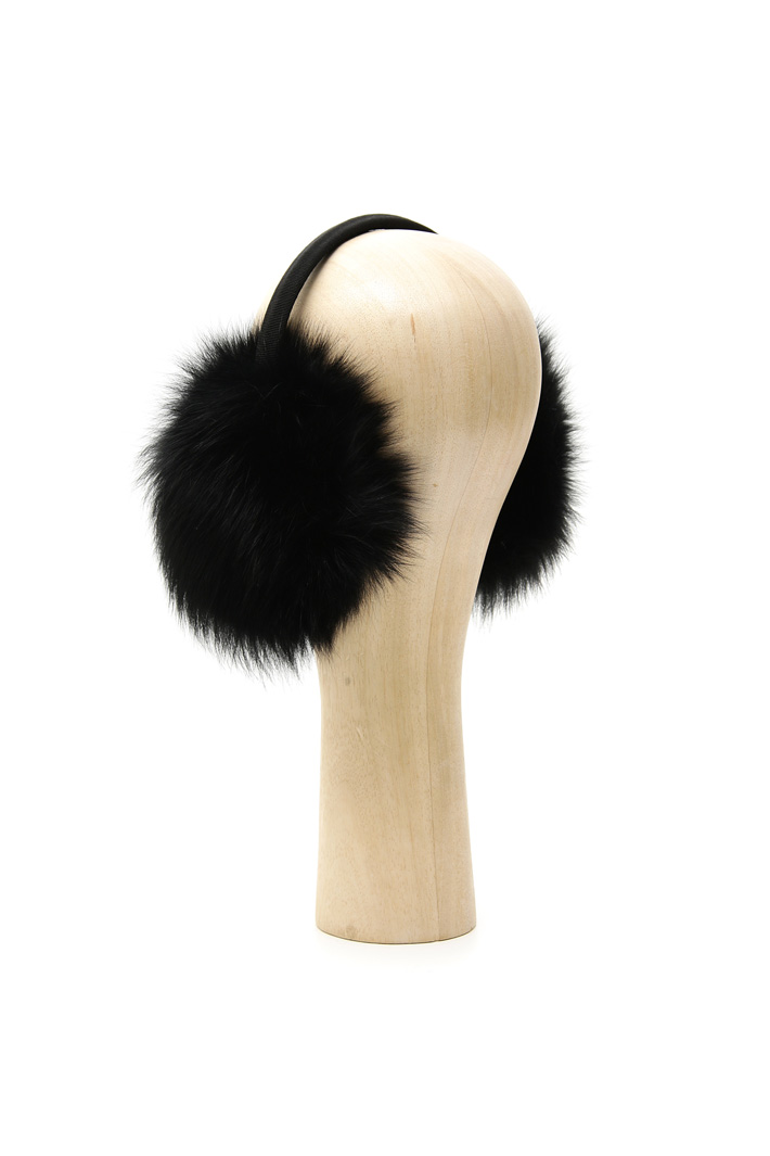 Fox fur ear muffs Intrend Fox fur ear muffs Intrend