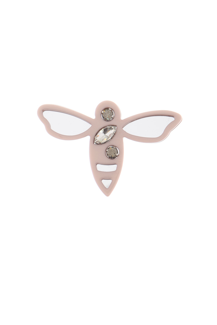 Resin brooch with rhinestones Intrend Resin brooch with rhinestones Intrend