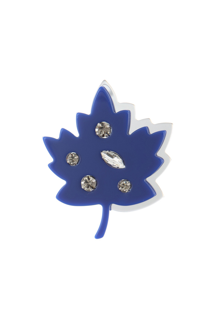 Resin brooch with rhinestones Intrend Resin brooch with rhinestones Intrend