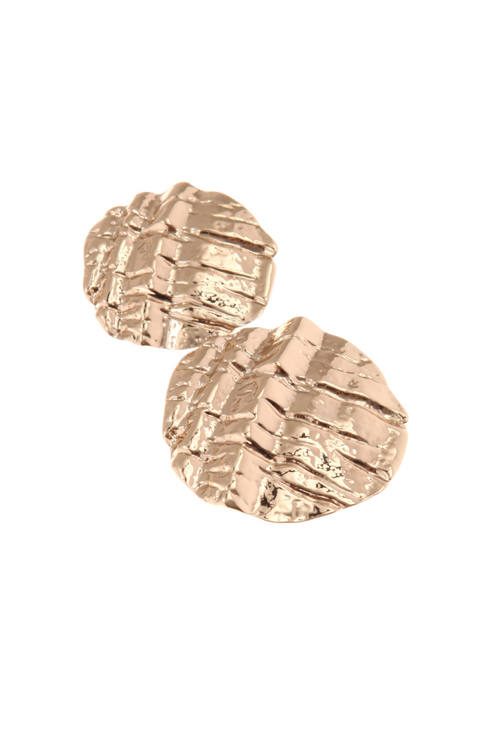 Hammered metal earrings Intrend Hammered metal earrings Intrend