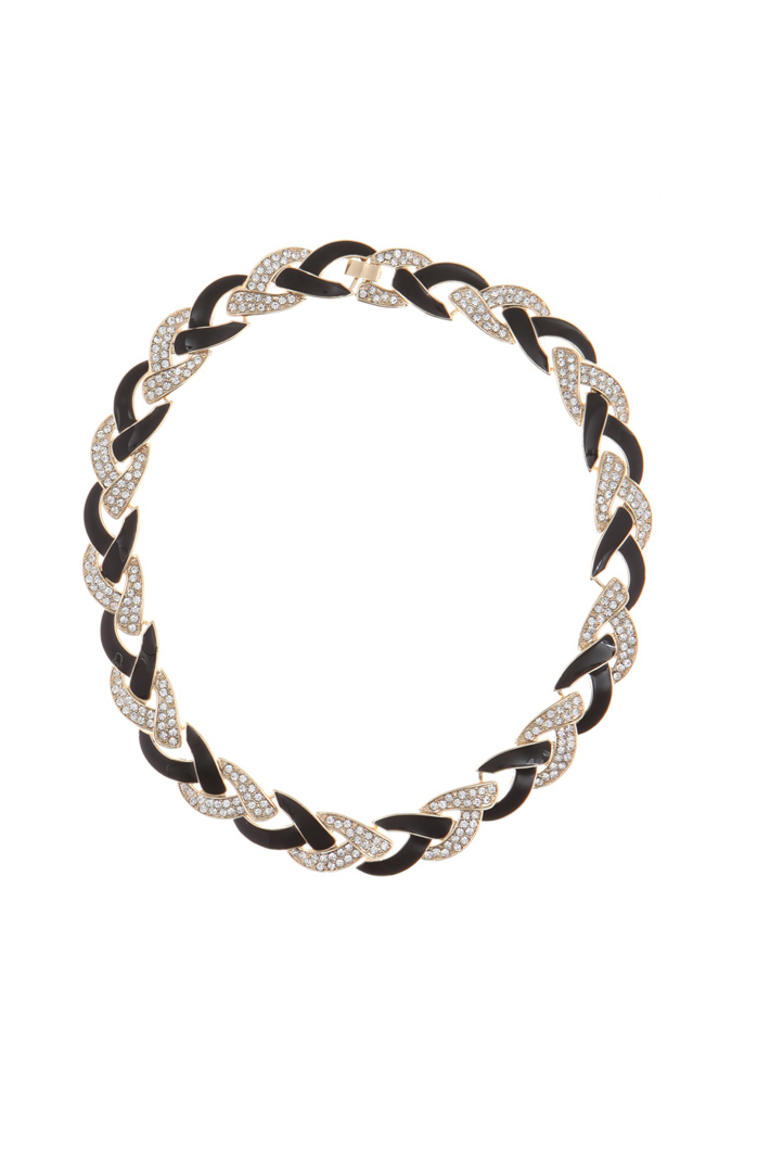 Metal and glass necklace Intrend Metal and glass necklace Intrend