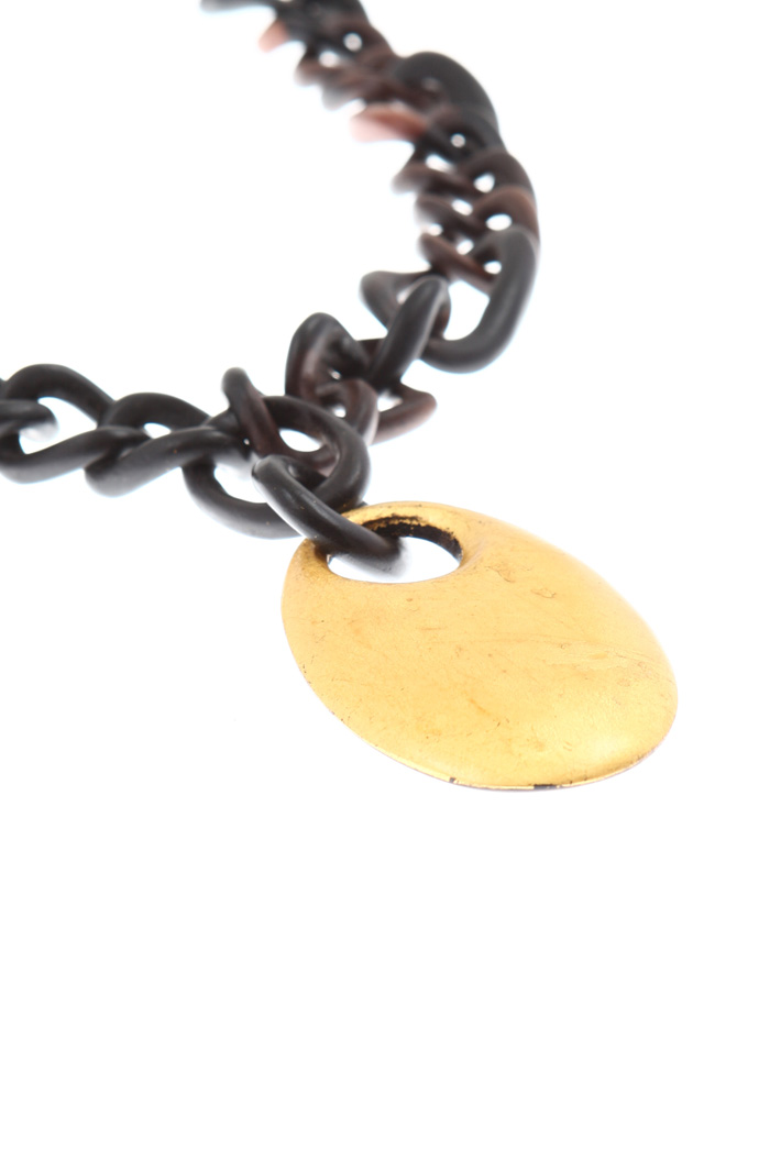 Wood necklace with pendant Intrend Wood necklace with pendant Intrend
