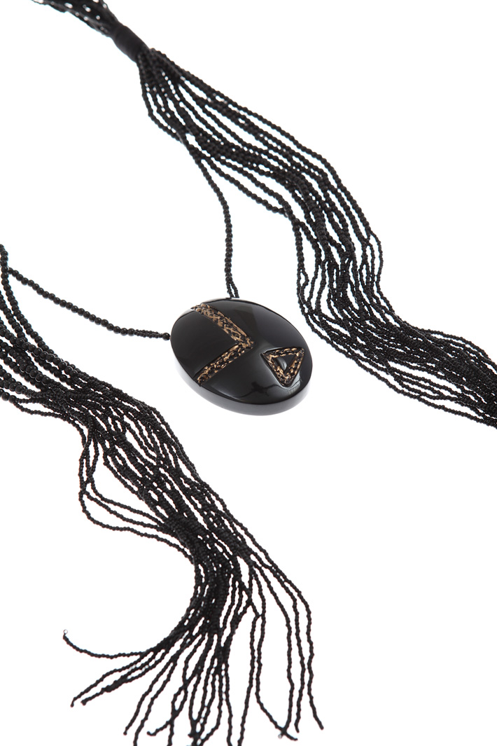 Multi-row necklace with charm Intrend Multi-row necklace with charm Intrend