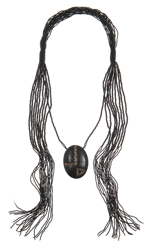 Multi-row necklace with charm Intrend Multi-row necklace with charm Intrend