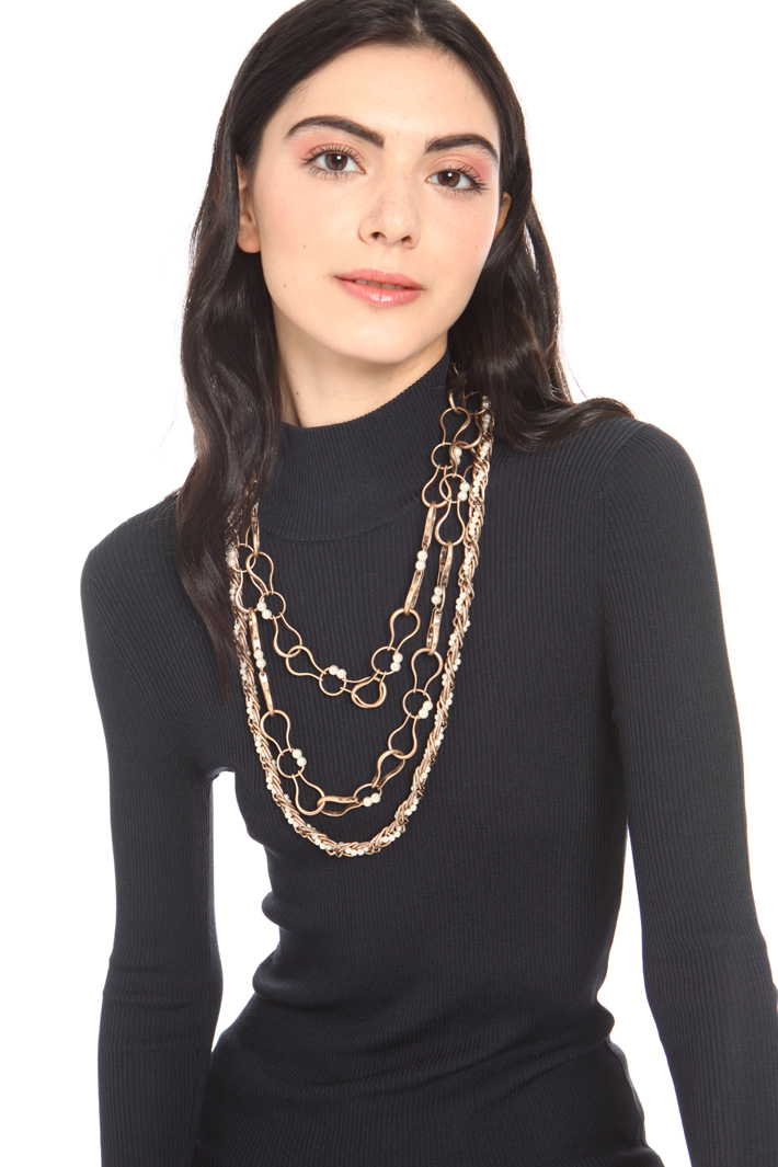 Metal necklace set Intrend Metal necklace set Intrend