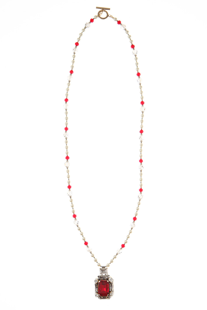 Long bead necklace Intrend Long bead necklace Intrend