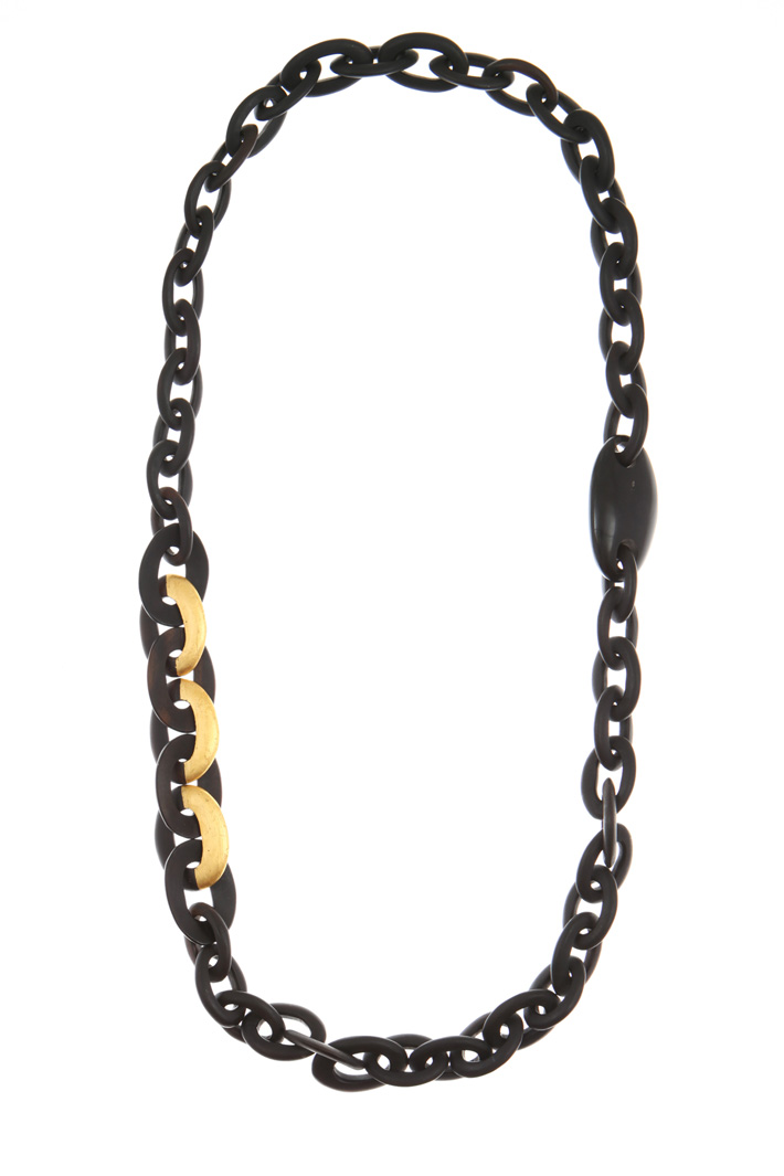Ebony wood necklace Intrend Ebony wood necklace Intrend