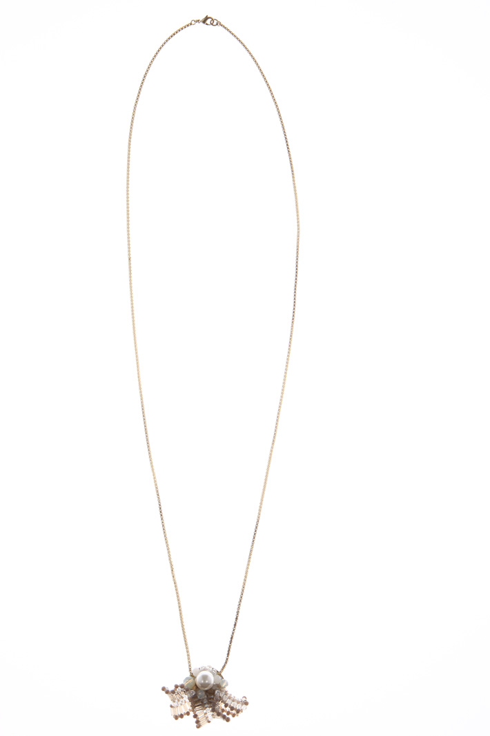 Necklace with glass charm Intrend Necklace with glass charm Intrend