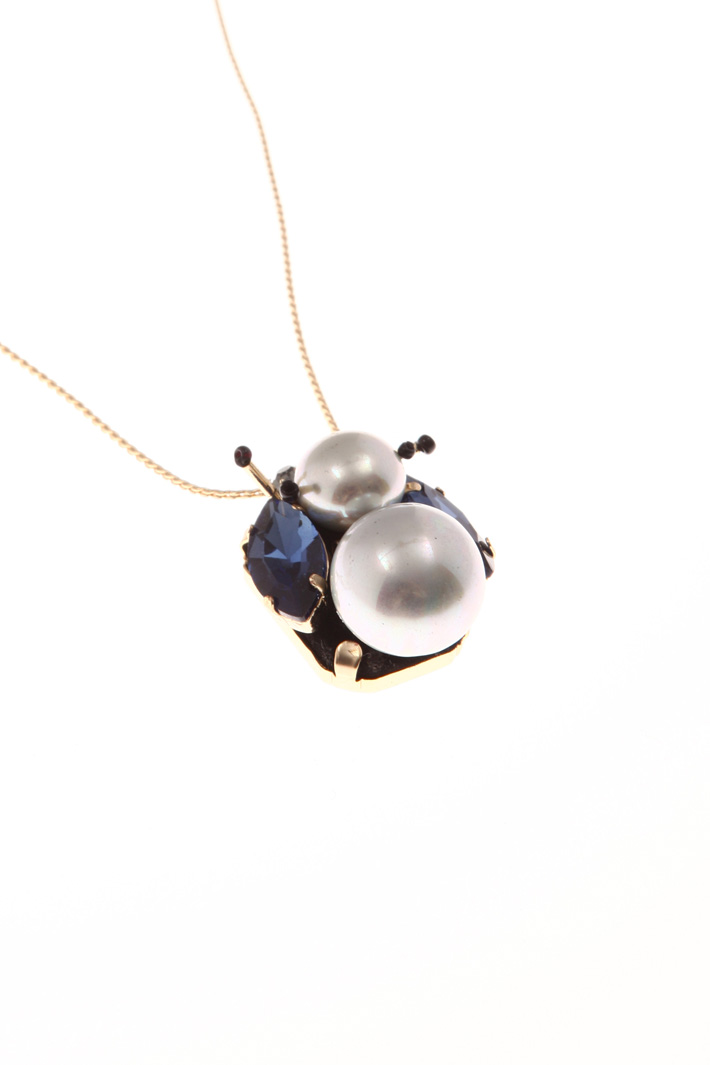 Necklace with glass charm Intrend Necklace with glass charm Intrend